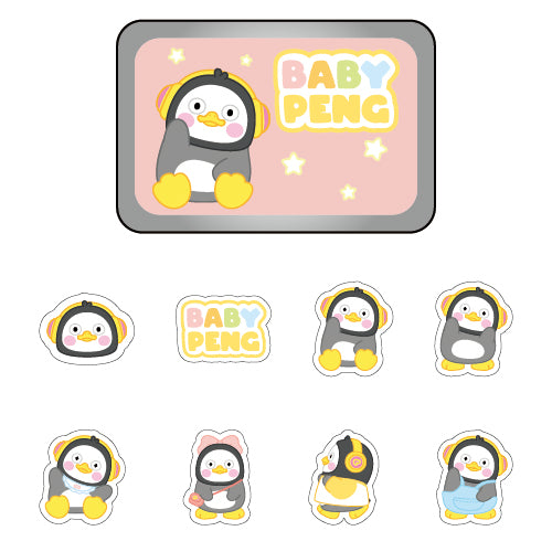 PENGSOO 缶ステッカー - B