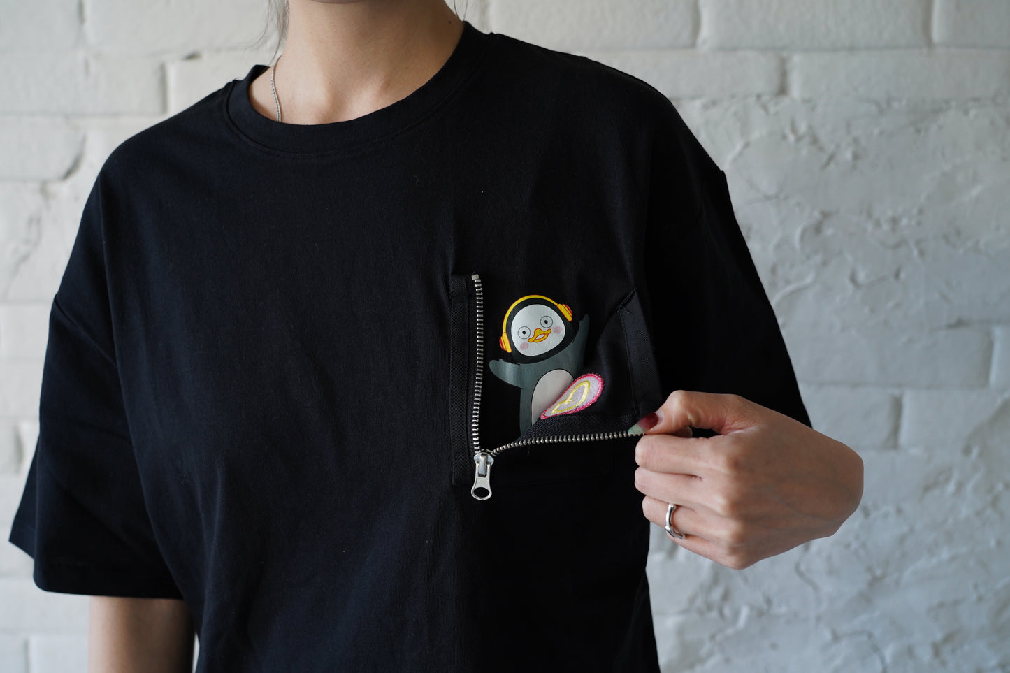 PENGSOO Tシャツ ポケット付き