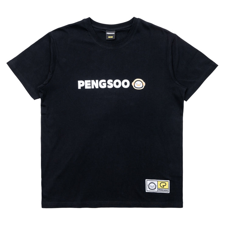PENGSOO SM ワッペン付きTシャツ 黒 LLサイズ (ステッカー付)