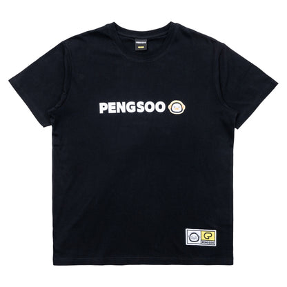 PENGSOO SM ワッペン付きTシャツ 黒 LLサイズ (ステッカー付)