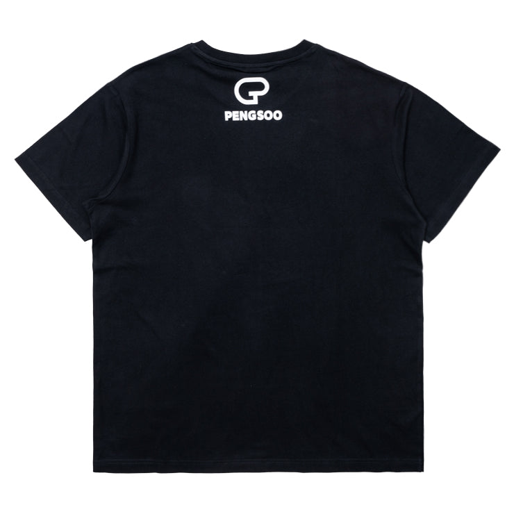 PENGSOO SM ワッペン付きTシャツ 黒 LLサイズ (ステッカー付)