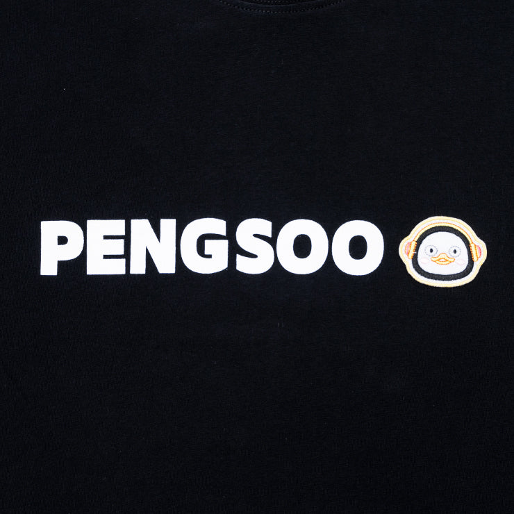 PENGSOO SM ワッペン付きTシャツ 黒 LLサイズ (ステッカー付)