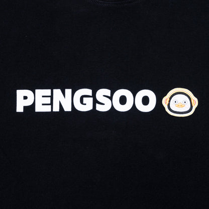 PENGSOO SM ワッペン付きTシャツ 黒 LLサイズ (ステッカー付)