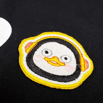 PENGSOO SM ワッペン付きTシャツ 黒 LLサイズ (ステッカー付)