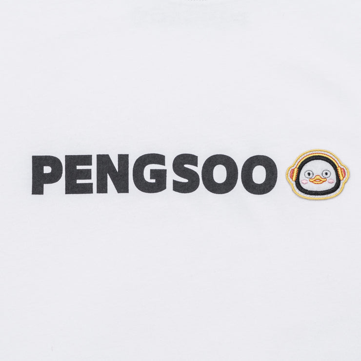PENGSOO SM ワッペン付きTシャツ 白 Lサイズ (ステッカー付)