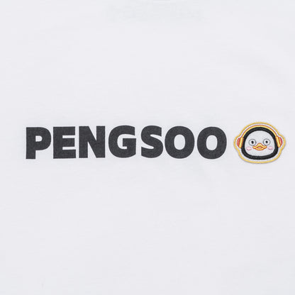 PENGSOO SM ワッペン付きTシャツ 白 Lサイズ (ステッカー付)