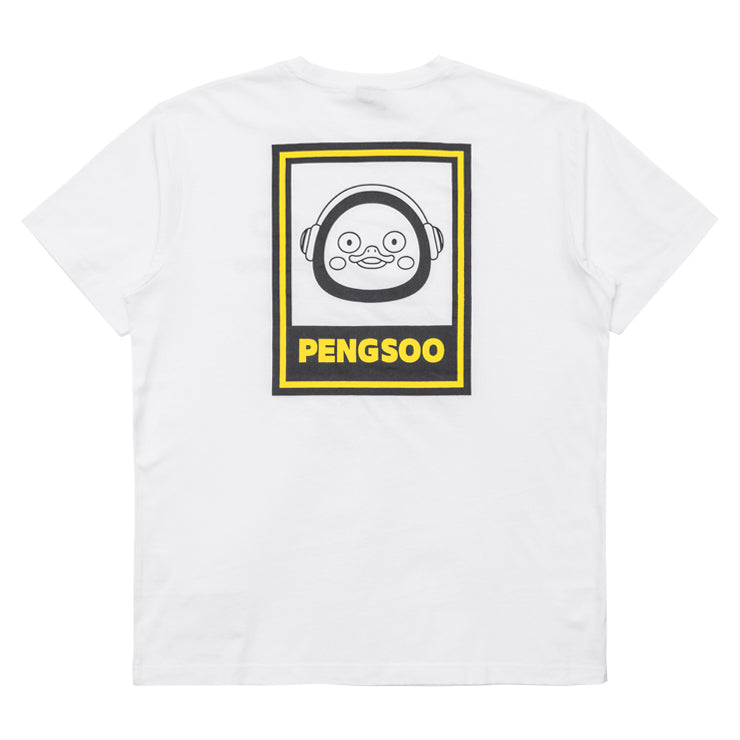 PENGSOO SM バックプリントTシャツ 白 3Lサイズ (ステッカー付)