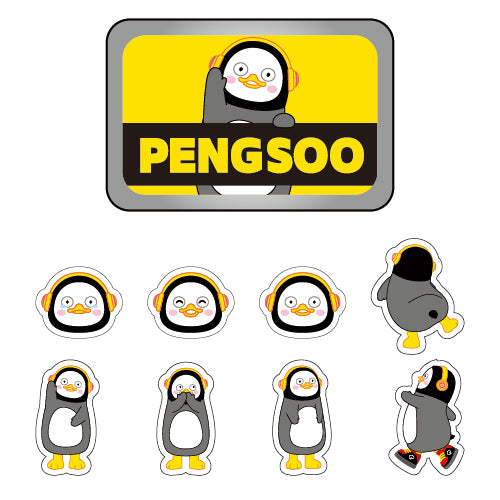 PENGSOO 缶ステッカー - A