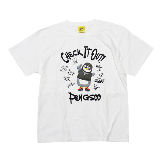 PENGSOO Tシャツ-C 白 Lサイズ