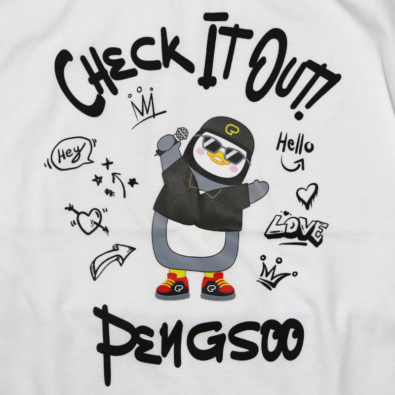 PENGSOO Tシャツ-C 白 Mサイズ