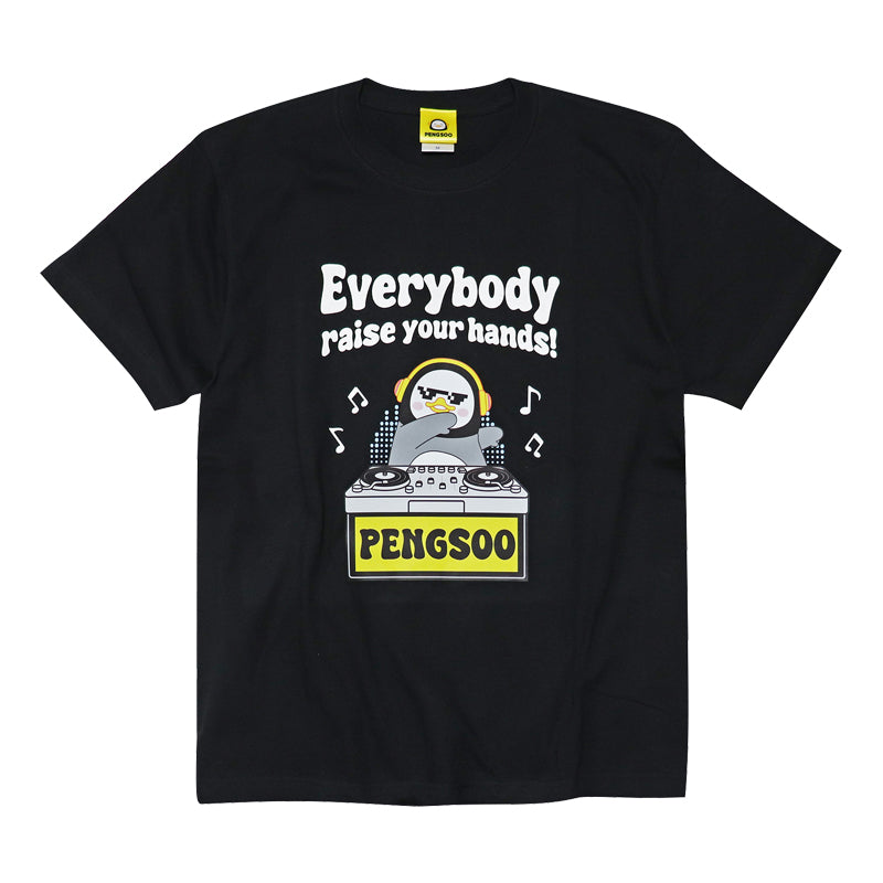 PENGSOO Tシャツ-D 黒 Lサイズ