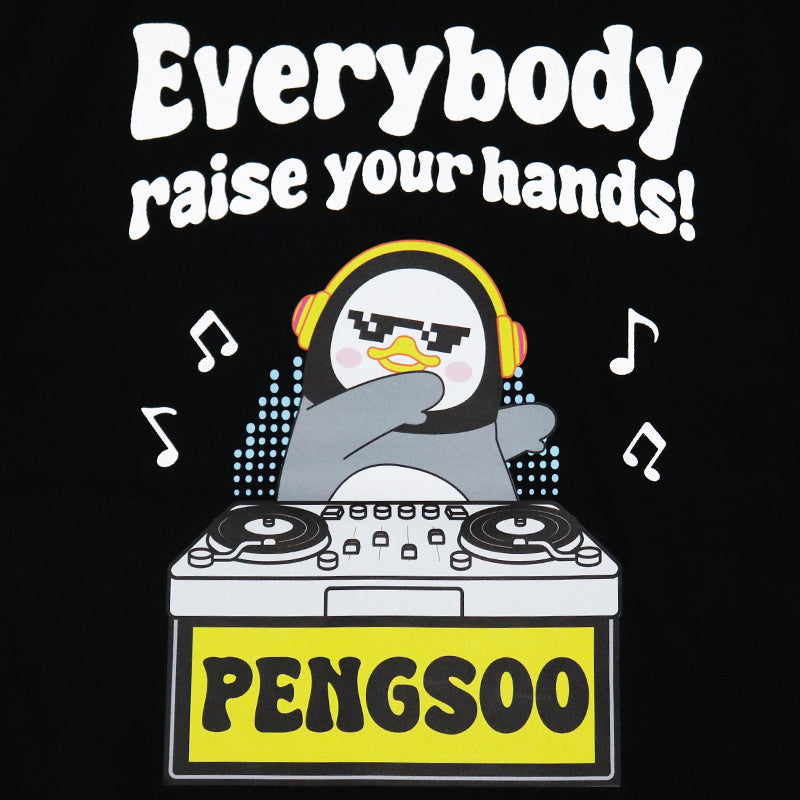 PENGSOO Tシャツ-D 黒 Lサイズ